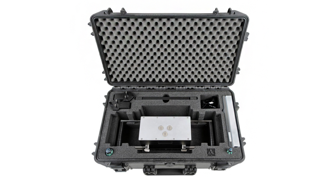 A1040 MIRA 3D dalam hard case untuk penyimpanan dan mobilisasi lapangan