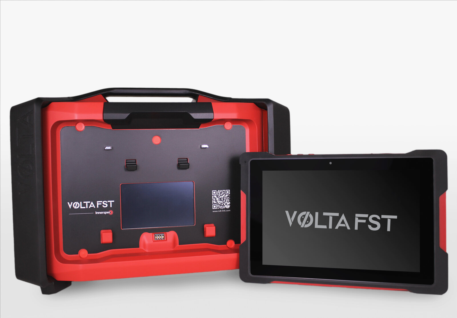 Unit Innerspec VOLTA FST-B dan tablet untuk kontrol serta visualisasi inspeksi