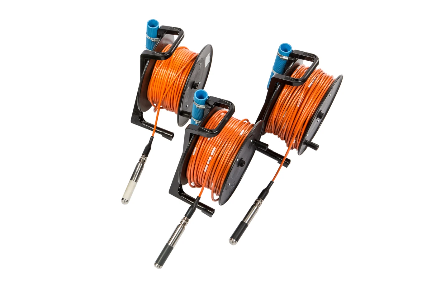 Tiga cable reel dan probe borehole pada kit SolGeo MCHA